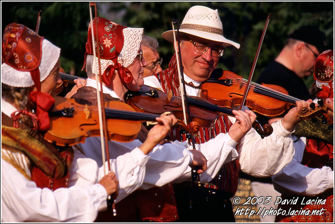 Folk in Prostejov - June 2003 - history, Czech republic