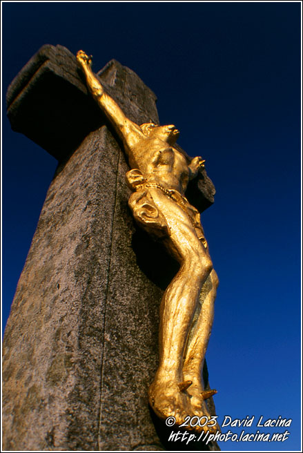 Crucified - by radhost chapel - June 2003 - history, Czech republic
