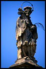 Statue on Bouzov, June 2003 - history, Czech republic