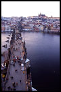 charles bridge and prague castle in the background, Prague, Czech republic