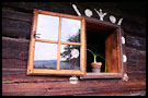 Opened Soul - window of an old Valaque house, June 2003 - Roznov, Czech republic