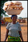 Bread Seller, Local market, Ghana