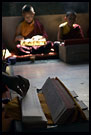 Monks in Prayer, Golden Temple, Namdroling Monastery, South India