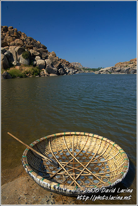 The Coracle - an ancient boat - Hampi - Nature, South India