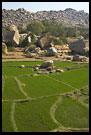 Rice Fields And Moon Landscape, Hampi - Nature, South India