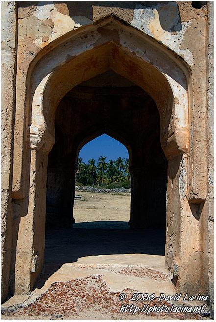 Detail Of Watch Tower, Royal Centre - Hampi Historical, South India
