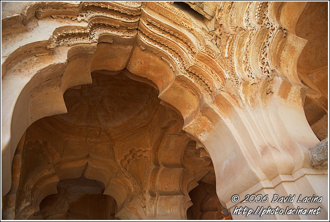 Lotus Mahal - Lotus Palace Detail - Hampi Historical, South India