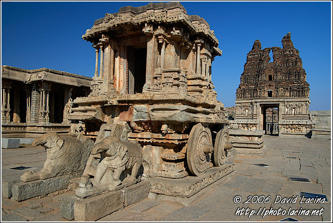 Chariot at Vittala Temple - Hampi Historical, South India