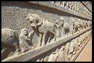 Wall Carvings, Hazara Ramachandra Temple, Hampi Historical, South India