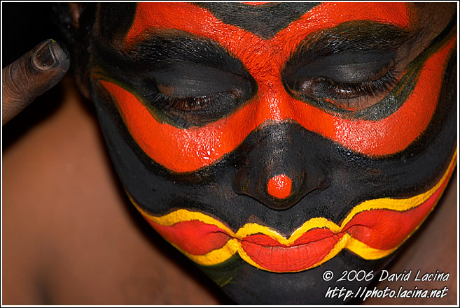 Kathakali Make-up - Kathakali, South India