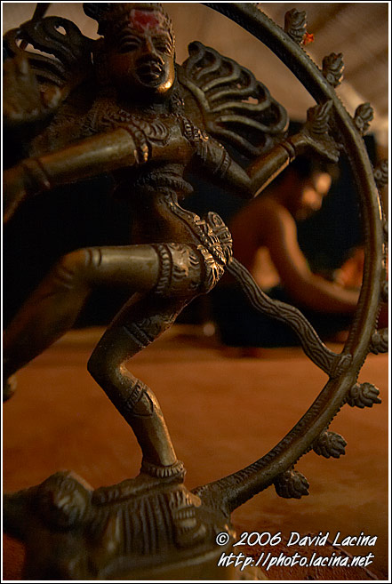 God Statue By Stage - Kathakali, South India