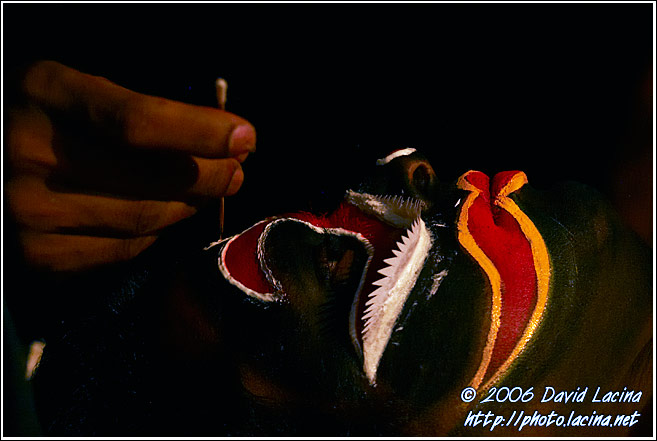 Colorful Kathakali Make Up - Kathakali, South India