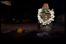 Ganesha God By Stage, Kathakali, South India
