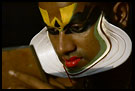 Preparing Kathakali Make-up, Kathakali, South India
