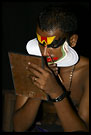 Preparing Kathakali Make-up, Kathakali, South India