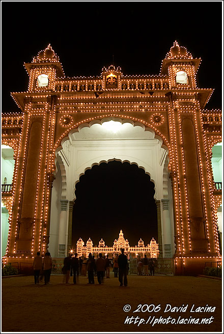 Mysore Palace In The Night - Mysore, South India