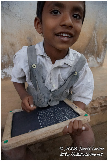 Small Boy Counting, Coorg (Kodagu) Hills - The People, South India