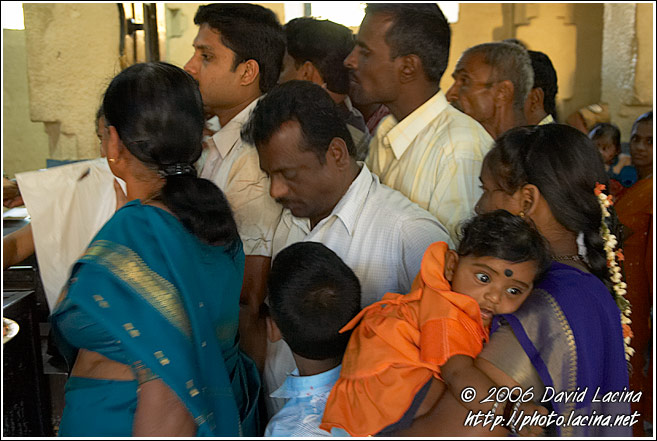 Puja In The Chamundeeswari Temple Temple, Chamundi Hill, Mysore - The People, South India