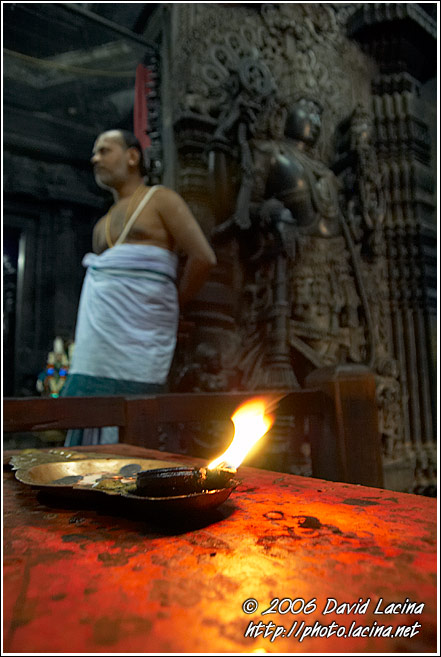 Priest In A Temple, Belur - The People, South India
