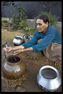 Woman Washing Pots, Coorg (Kodagu) Hills, The People, South India