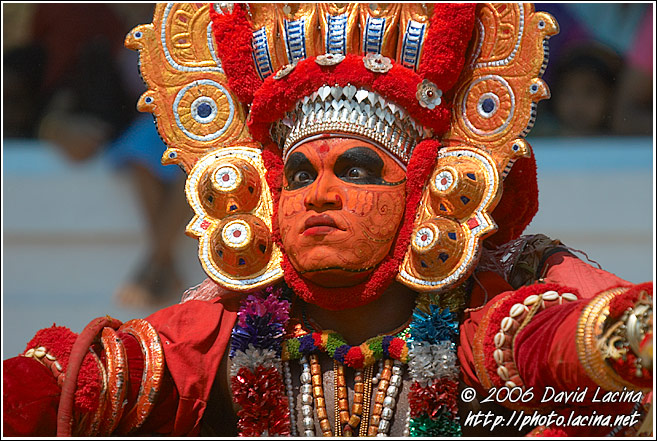 Dancer With Colorful Mask - Theyyam Ritual Dance, South India