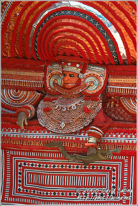 Resting Theyyam Performer - Theyyam Ritual Dance, South India