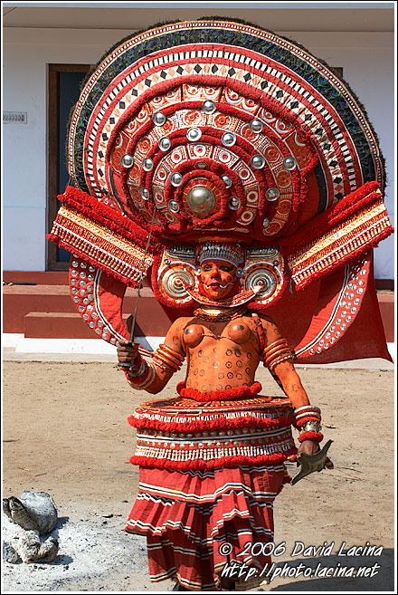 Decorated Theyyam Dancer - Theyyam Ritual Dance, South India