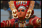 Dancer With Colorful Mask, Theyyam Ritual Dance, South India