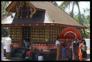 Asking For Blessing By A Shrine, Theyyam Ritual Dance, South India