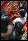Blessing Given By Kolam, Theyyam Ritual Dance, South India