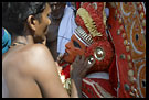 Priest Takes Care Of Kolam, Theyyam Ritual Dance, South India