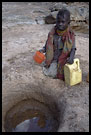 Turkana Girl Getting Water, Turkana Tribe, Kenya