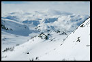 Overview from Kyrkjebønosi, Hemsedal In Winter, Norway
