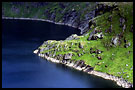 lake bank, Lofoten, Norway