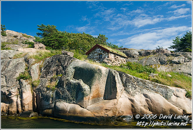 House on a cliff - West coast, Sweden