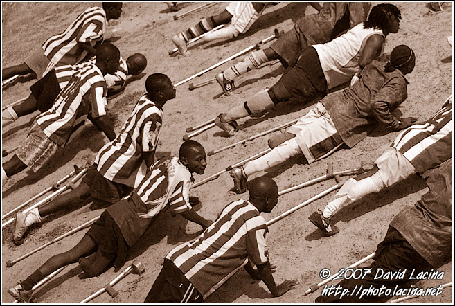 Hard Training - Amputee Football Team, Sierra Leone