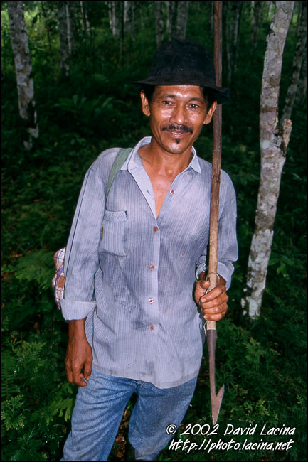 the wild pig hunter - Lake Maninjau, Indonesia