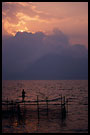 sunset at lake maninjau, Lake Maninjau, Indonesia