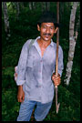 the wild pig hunter, Lake Maninjau, Indonesia