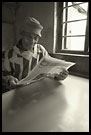 Reading Newspapers, Colorized Tanzania, Tanzania