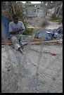 Fisherman Repairing Nets, Northern Zanzibar, Tanzania