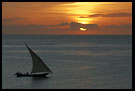 Dhow And Sunset, Stone Town, Tanzania