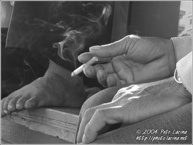 Taking A Smoke - Vietnam in B&W, Vietnam